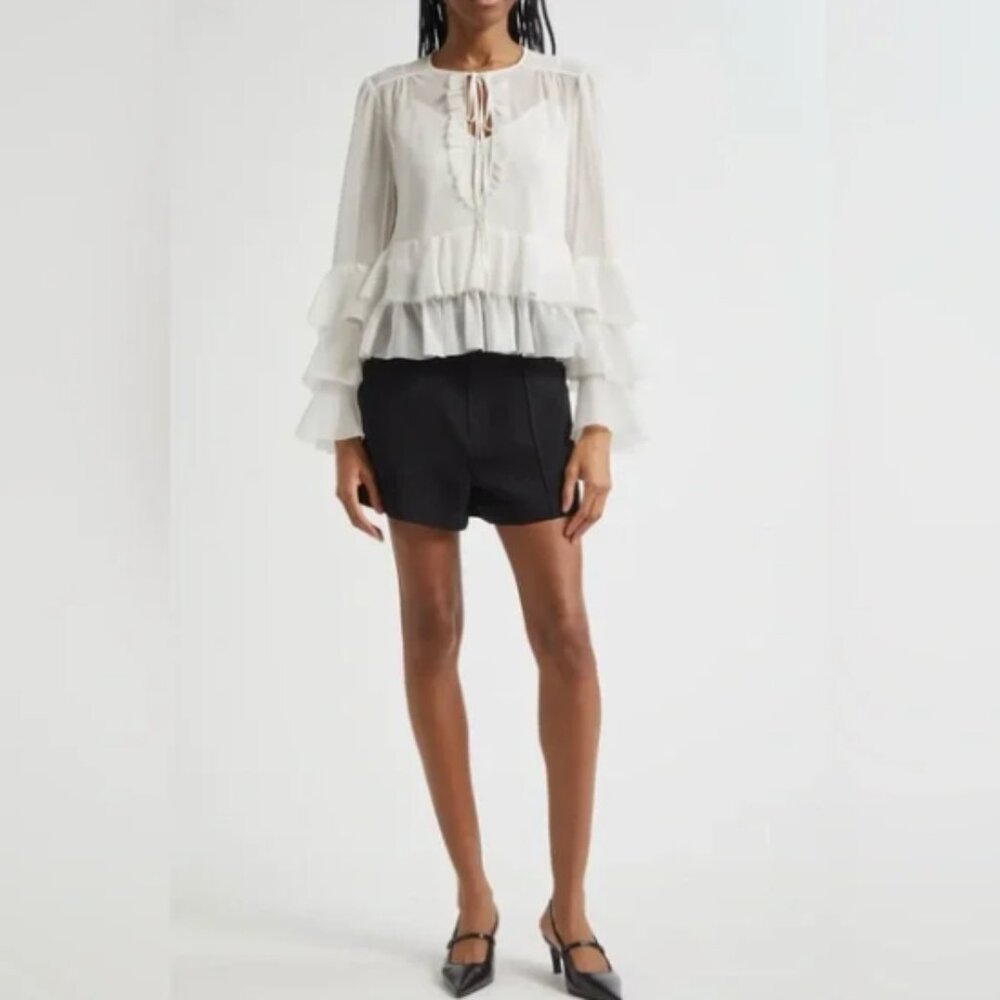 Cinq á Sept Steffina Layered Ruffle Top - Picture 2 of 9